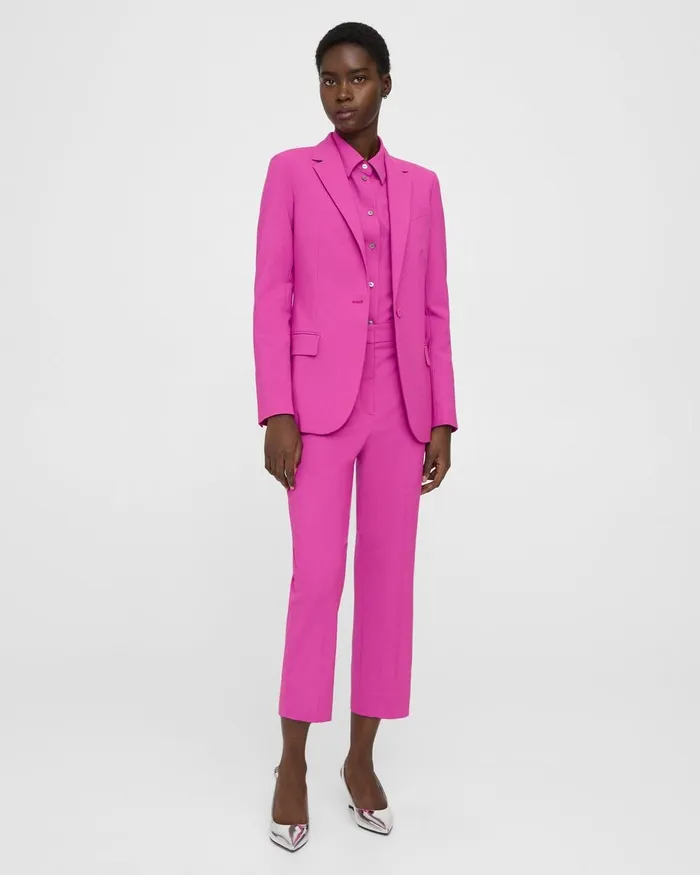 Women Theory Blazers Jackets Staple Blazer In Good Wool Carnation