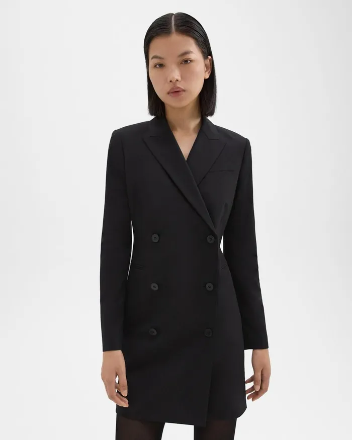Women Theory Dresses Blazer Dress In Good Wool Black