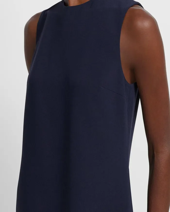 Women Theory Dresses Shift Dress In Admiral Crepe Nocturne Navy