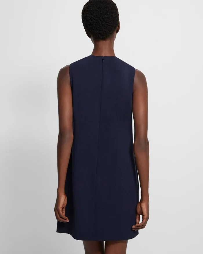 Women Theory Dresses Shift Dress In Admiral Crepe Nocturne Navy