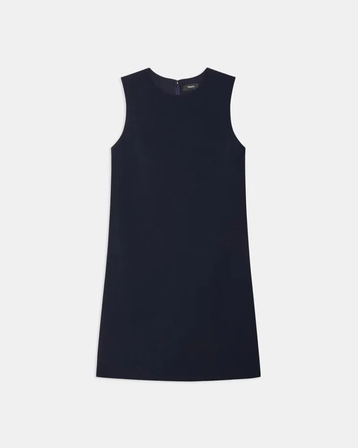 Women Theory Dresses Shift Dress In Admiral Crepe Nocturne Navy