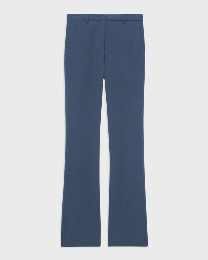 Women Theory Pants Flared Pant In Good Wool Ash Blue