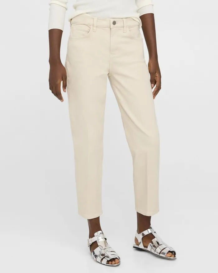 Women Theory Pants Treeca Jean In Stretch Denim Sand
