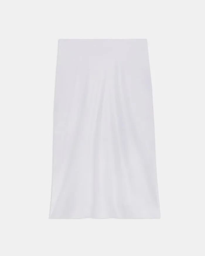 Women Theory Skirts Slip Skirt In Satin Silver