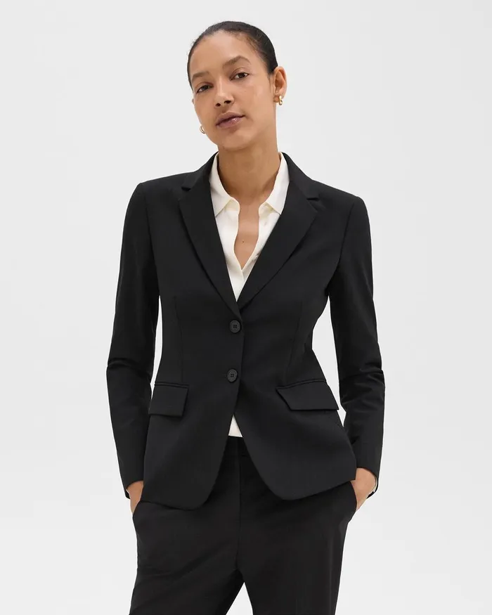 Women Theory Suits Carissa Blazer In Good Wool Black