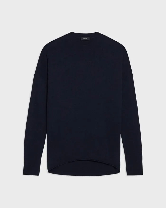 Women Theory Sweaters Cardigans Relaxed Sweater In Cashmere Deep Navy