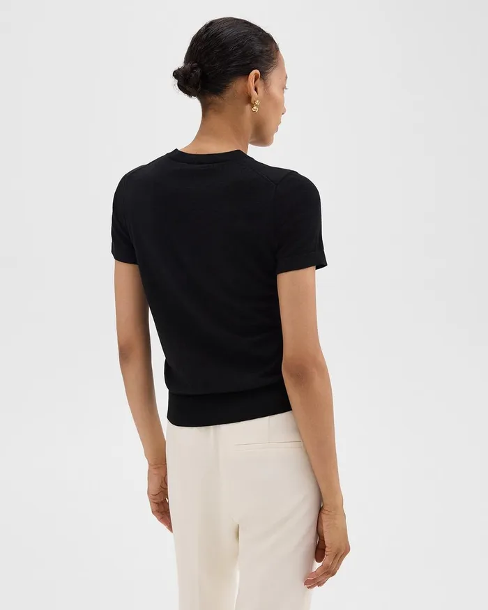 Women Theory TShirts Tank Tops Sweater Tee In Regal Wool Black