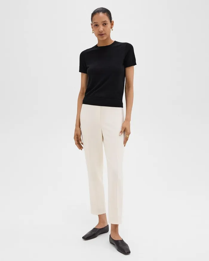 Women Theory TShirts Tank Tops Sweater Tee In Regal Wool Black