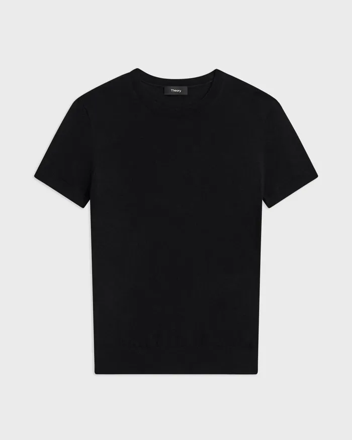 Women Theory TShirts Tank Tops Sweater Tee In Regal Wool Black