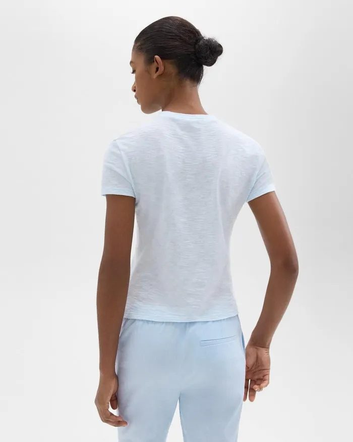 Women Theory TShirts Tank Tops Tiny Tee In Organic Slub Cotton Skylight
