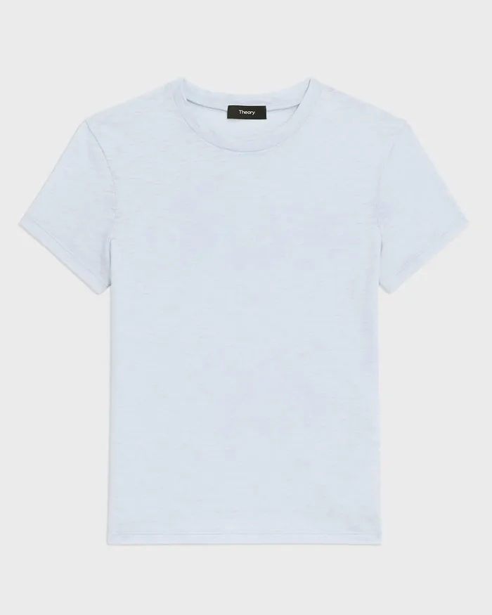 Women Theory TShirts Tank Tops Tiny Tee In Organic Slub Cotton Skylight