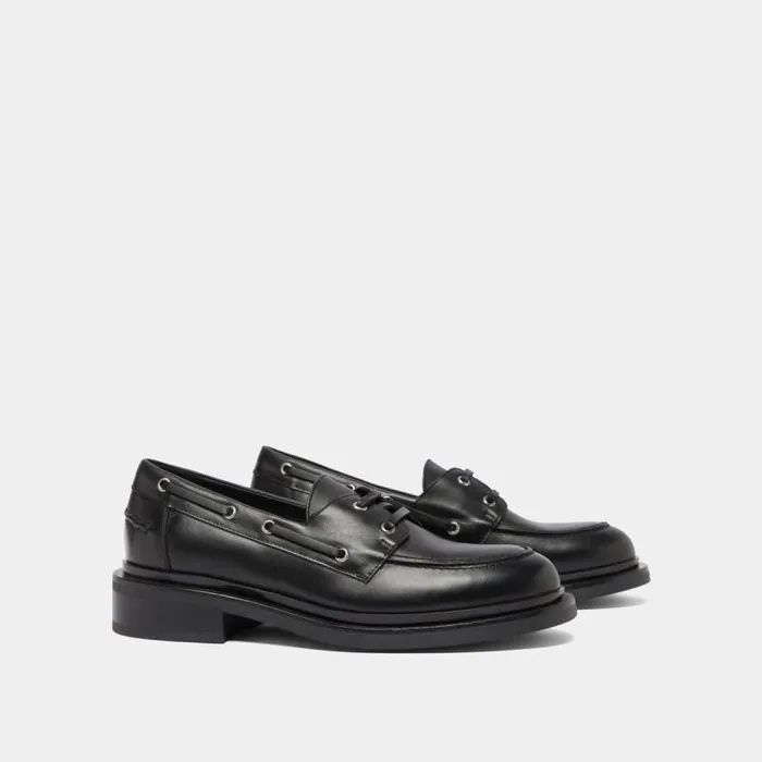 Women Thick Laceup Derbies Black JONAK Derbies Oxfords
