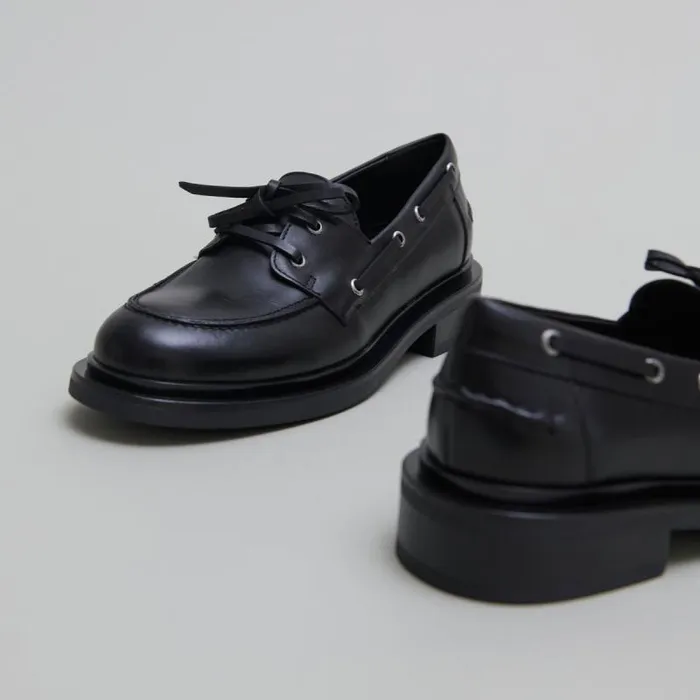 Women Thick Laceup Derbies Black JONAK Derbies Oxfords