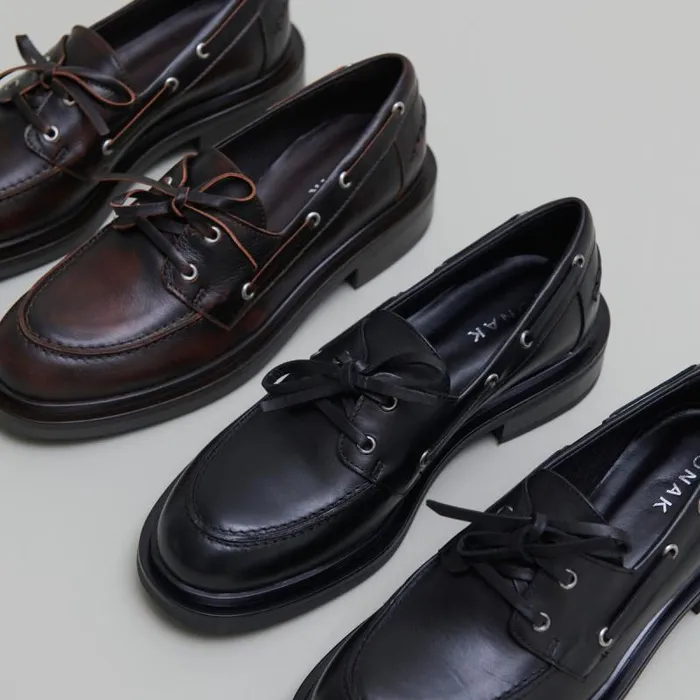 Women Thick Laceup Derbies Black JONAK Derbies Oxfords