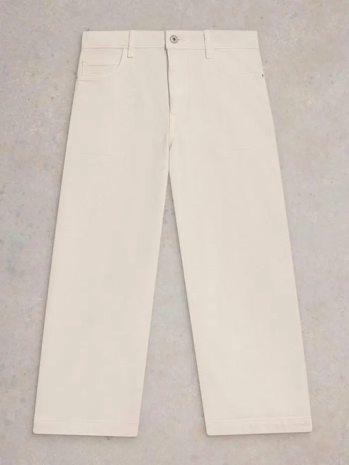 Women Tia Wide Leg Crop Jean Natural White White Stuff Trousers Women Tia Wide Leg Crop Jean Natural White White Stuff Trousers