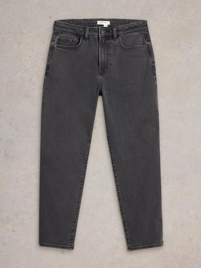 Women Tilly Tapered Jean Washed Black White Stuff Jeans Women Tilly Tapered Jean Washed Black White Stuff Jeans