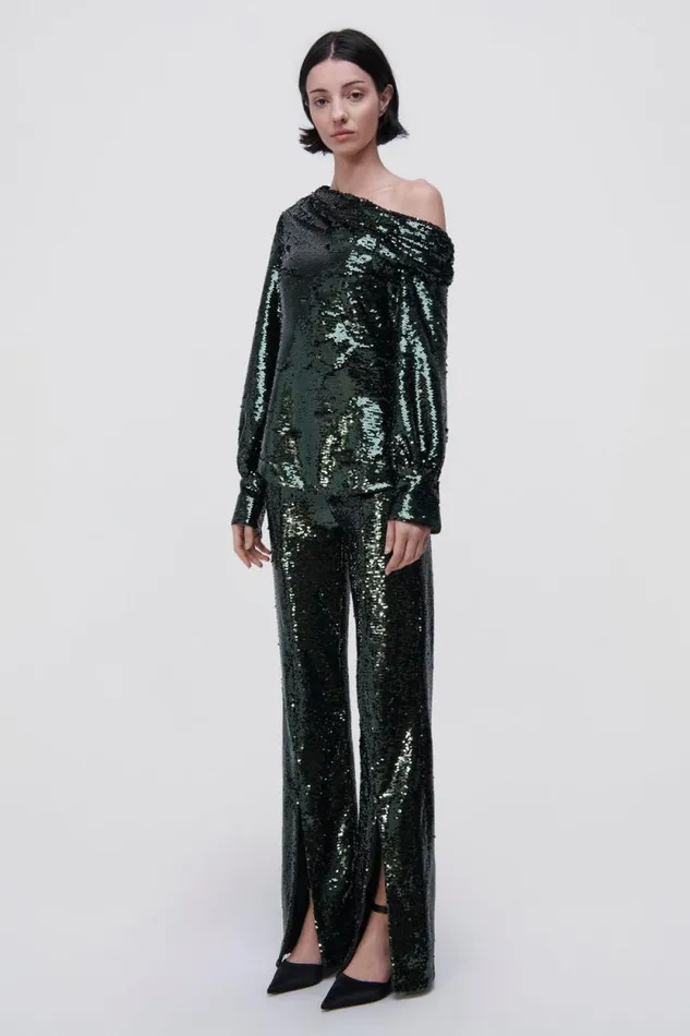 Women Tops and Bodysuits Jonathan Simkhai Alice Sequin Top