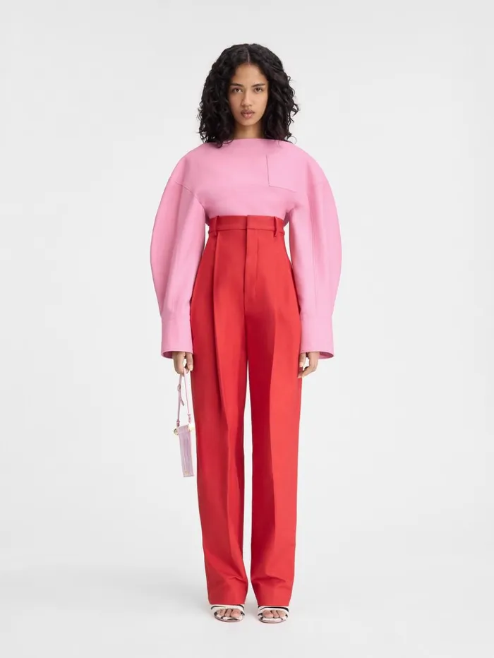 Women Tops and Shirts JACQUEMUS The Casaco Top Pink