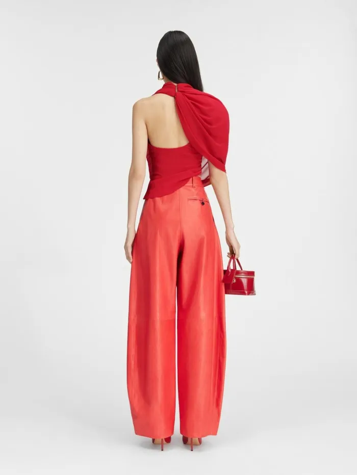 Women Tops and Shirts JACQUEMUS The Pablo Top Red Women Tops and Shirts JACQUEMUS The Pablo Top Red