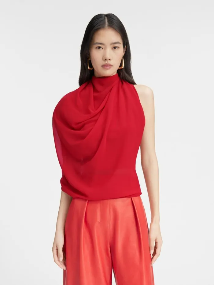 Women Tops and Shirts JACQUEMUS The Pablo Top Red Women Tops and Shirts JACQUEMUS The Pablo Top Red