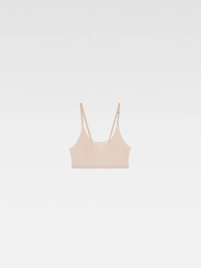 Women Tops and Shirts JACQUEMUS The Pral Bra Beige