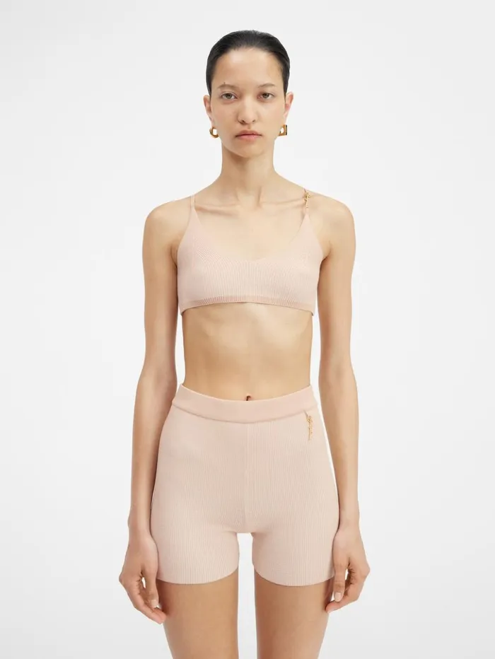 Women Tops and Shirts JACQUEMUS The Pral Bra Beige