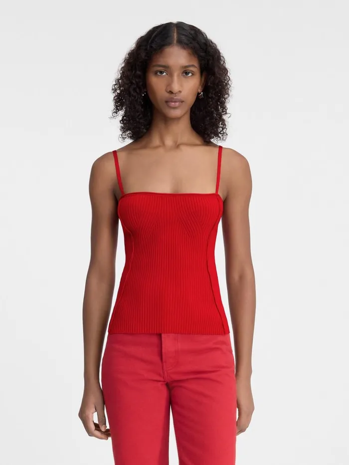 Women Tops and Shirts JACQUEMUS The Sierra Top Dark Red