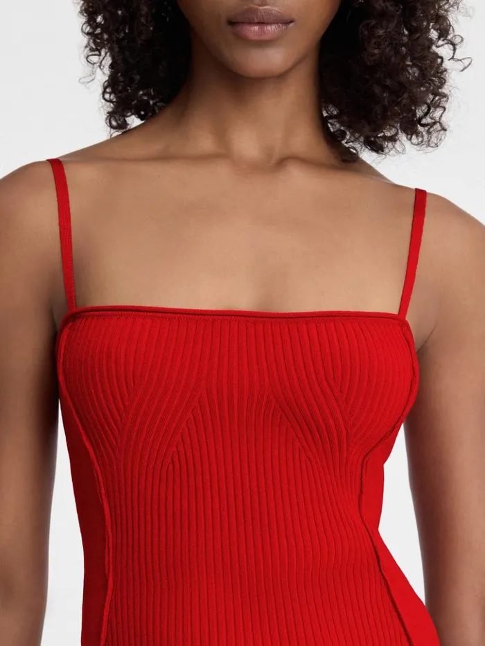 Women Tops and Shirts JACQUEMUS The Sierra Top Dark Red Women Tops and Shirts JACQUEMUS The Sierra Top Dark Red