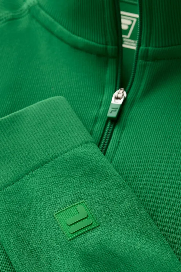 Women Tops and TShirts Fila Breakpoint Seamless Quarter Zip 300 Amazonfern Greengardenia