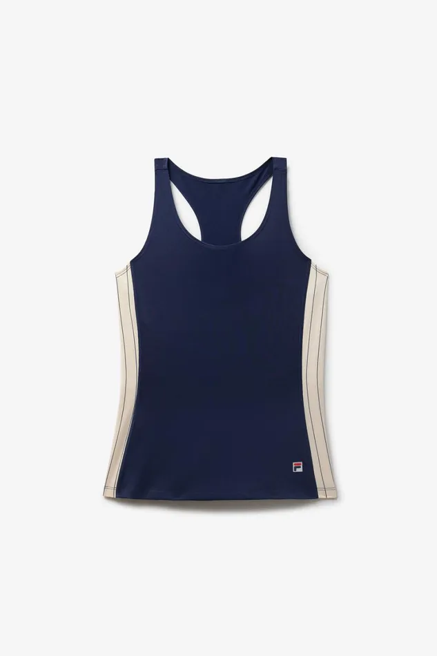 Women Tops and TShirts Fila Performance Iconic Racerback Tank 492 Fila Navygardenia