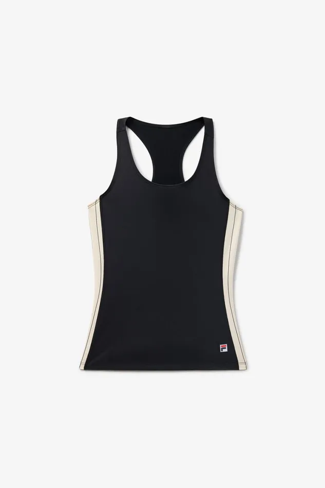 Women Tops and TShirts Fila Performance Iconic Racerback Tank 978 Blackangora