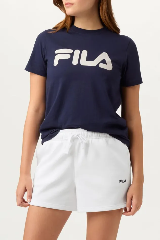 Women Tops and TShirts Fila Sportstyle Linear Logo Tee Women Tops and TShirts Fila Sportstyle Linear Logo Tee