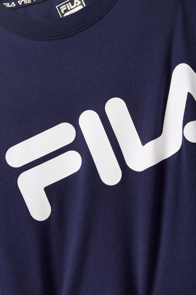 Women Tops and TShirts Fila Sportstyle Linear Logo Tee Women Tops and TShirts Fila Sportstyle Linear Logo Tee