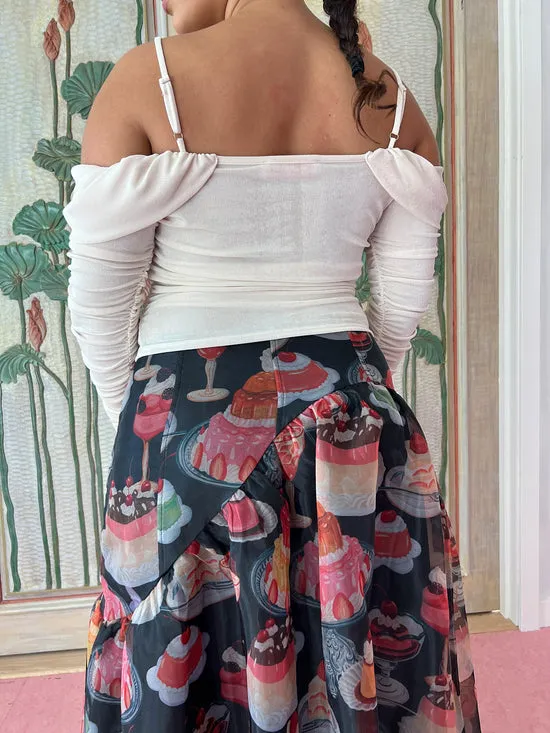 Women Tops Lisa Says Gah Rosa OffShoulder Top Vanilla