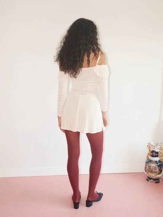 Women Tops Lisa Says Gah Rosa OffShoulder Top Vanilla
