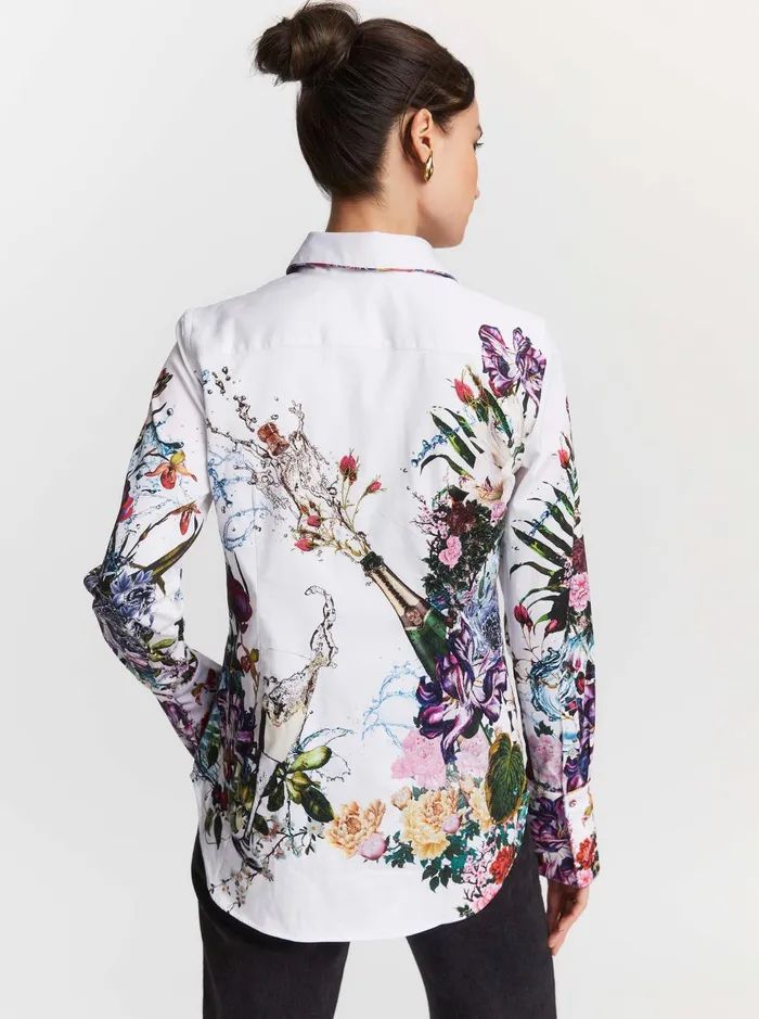Women Tops Robert Graham PRISCILLA SHIRT White