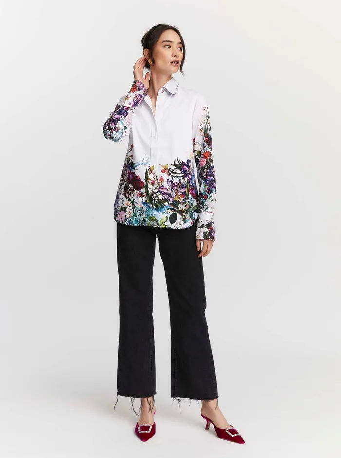 Women Tops Robert Graham PRISCILLA SHIRT White