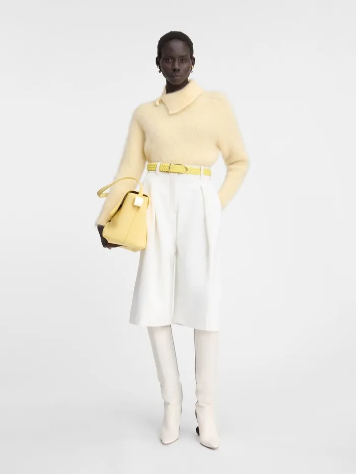 Women Trousers and Shorts JACQUEMUS The Amalfi Bermuda Shorts White