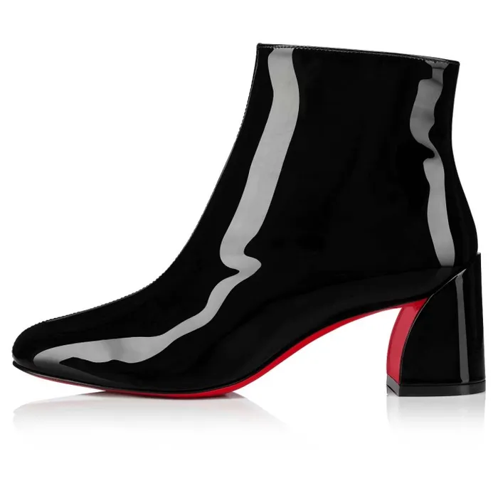 Women Turela 55 Mm Ankle Boots 8211 Patent Calf 8211 Black Christian Louboutin Boots