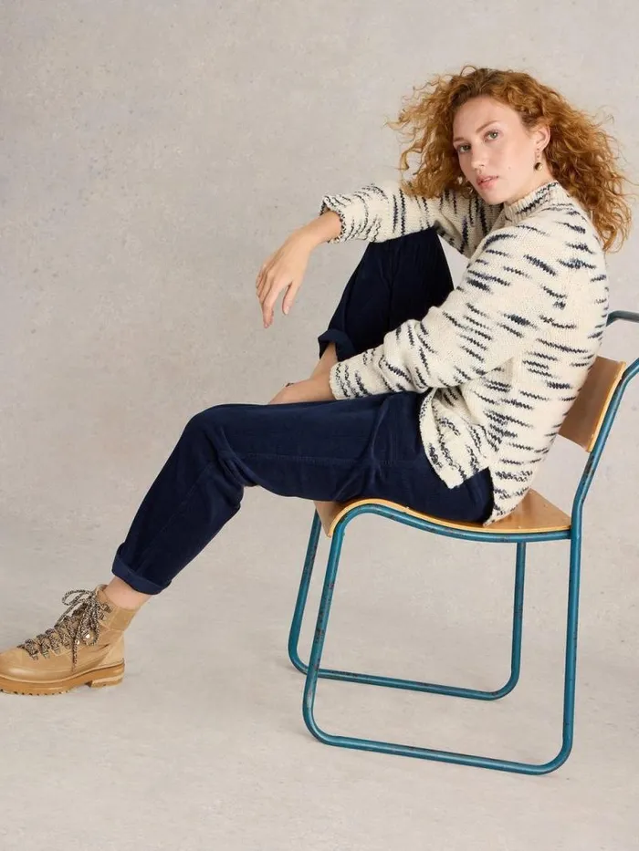 Women Twister Cord Trouser Dark Navy White Stuff Trousers