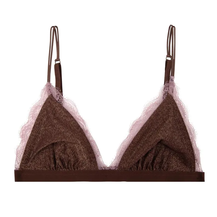 Women Unpadded Bralettes Love Stories Filippa Bralette Dark Brown