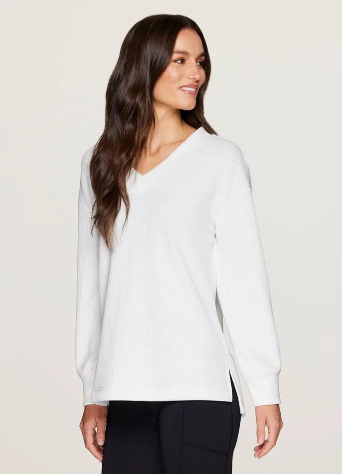 Women Weekend Reset Pullover Blue RBX Active Long Sleeve