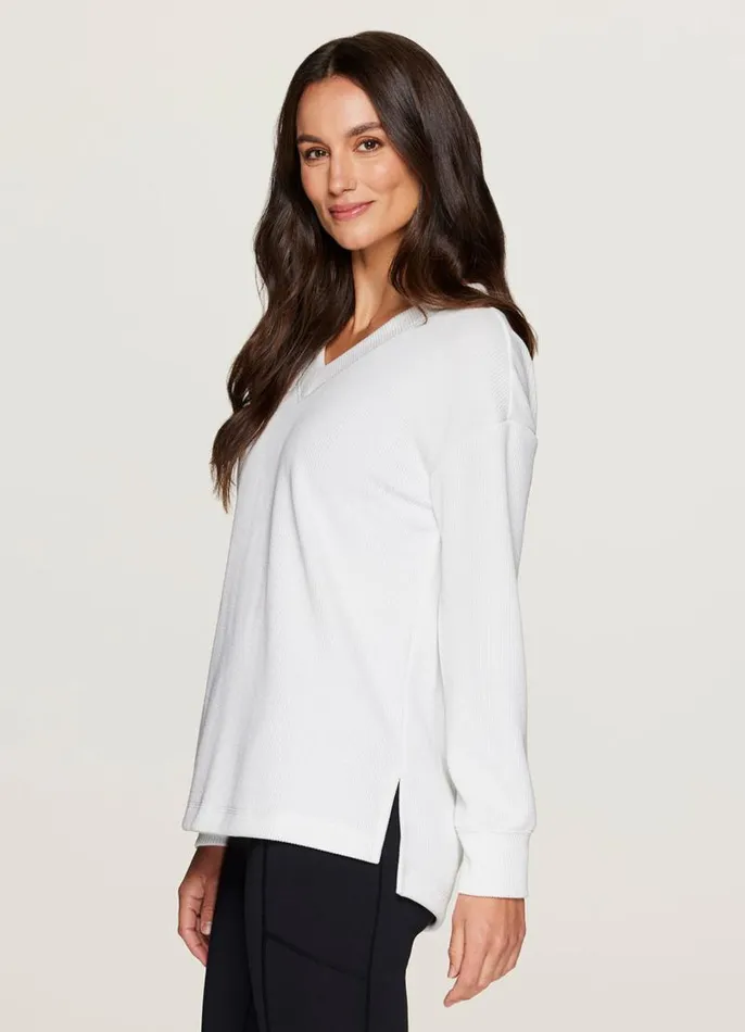 Women Weekend Reset Pullover Blue RBX Active Long Sleeve