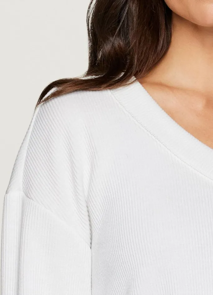 Women Weekend Reset Pullover Blue RBX Active Long Sleeve