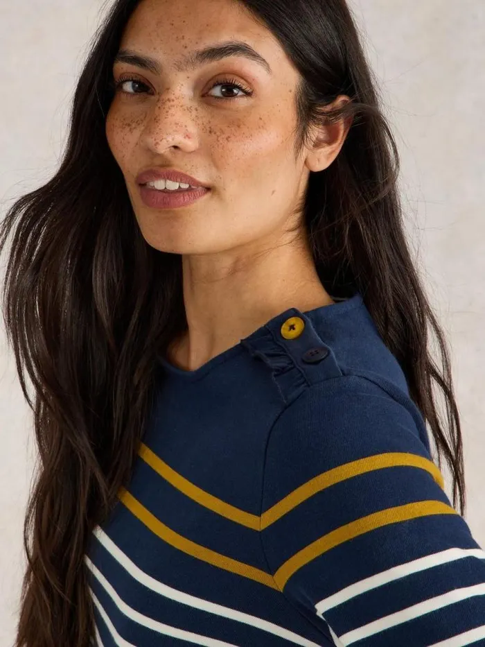 Women WHITNEY STRIPE LS TOP Navy Multi White Stuff Tops and Tees Women WHITNEY STRIPE LS TOP Navy Multi White Stuff Tops and Tees