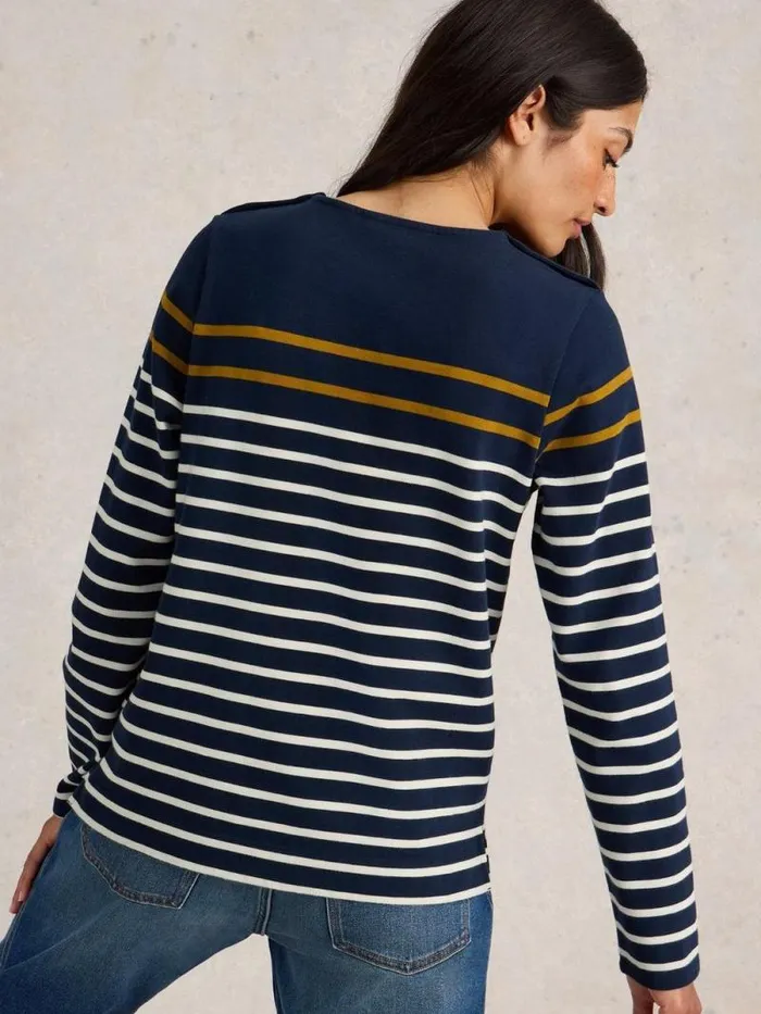 Women WHITNEY STRIPE LS TOP Navy Multi White Stuff Tops and Tees Women WHITNEY STRIPE LS TOP Navy Multi White Stuff Tops and Tees