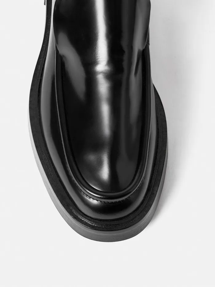 Women Wickham Loafer Black Jigsaw Flats