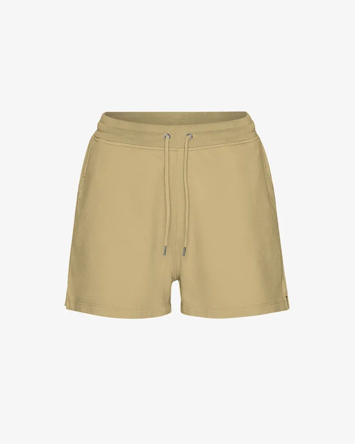 Women Women Organic Sweatshorts 8211 Desert Khaki Shorts Colorfulstandard
