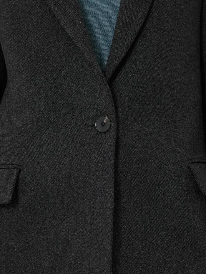Women Wool Blend City Coat Grey Jigsaw Coats and Jackets