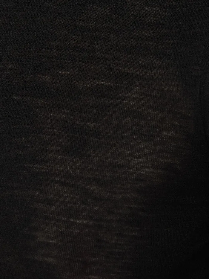 Women Wool Jersey Polo Neck Top Black Jigsaw Shirts and Tops